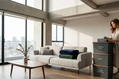 Cómo el depósito de muebles permite rotar la decoración y la ropa de temporada